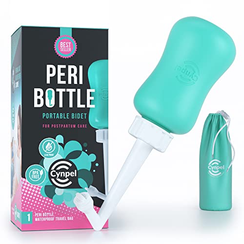 Cynpel Bidet Portatil para Postparto - Bidé portátil de 350 ml para Mujeres - Bide portatil para maternidad postparto - Botella de lavado perineal posparto - Azul