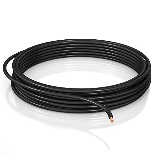 DCSk - 6mm² - 10m - Cable para vehículos Tipo FLRY B asimétrico - Cable eléctrico para Coche, Longitud de Bobina 10 m - Negro - 6 mm2