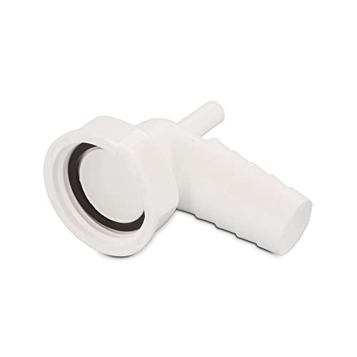 DEKAROX Conector de manguera con boquilla de condensación para conexión de manguera con 19 mm de diámetro de lavadora, lavavajillas y secadora a sifón de 1 pulgada