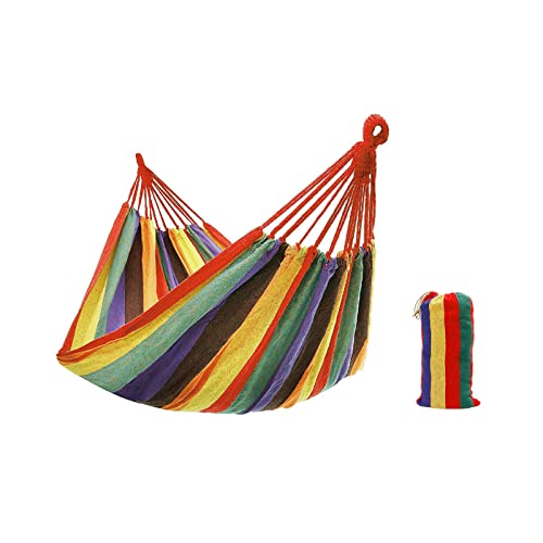 DEPORTE FANS Hamaca Colgante Tela 180 x 150 cm,Hamaca Jardin Exterior Hamaca Camping, Multicolor