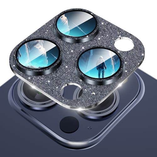 Diruite Cristal Templado Cámara para iPhone 15 Pro/15 Pro Max Protector Lentes Cámara,HD Vidrio Templado+Aleación Aluminio Protector Camara para iPhone 15 Pro/15 Pro Max[Polvo Flash Integrado]