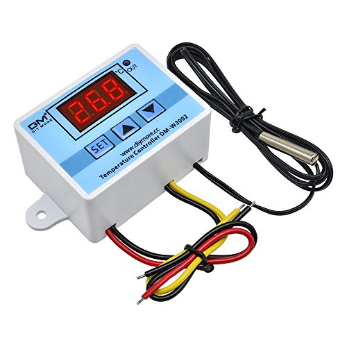 diymore Termostato Digital,Controlador de Temperatura,Digital Refrigeración y Calefaccion Regulador W3002 AC 110V-220V con Sensor