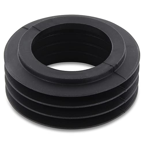 DL-pro Conector para tubería de descarga de inodoro con diámetro interior de 37-44 mm, diámetro exterior de 60 mm, manguito de goma para cisterna empotrada