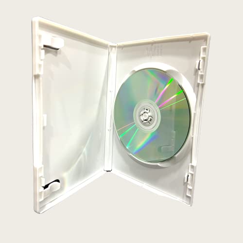 Dragon Trading® - Funda de almacenamiento para DVD Wii (14 mm), color blanco