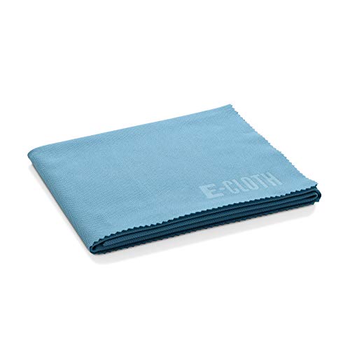 E-Cloth Juego de paños de Limpieza de Microfibra sostenible, Limpiador Vidrio, Ventanas y Espejos, Lavable y Reutilizable, 100 Lavados, Azul, Paquete de 10