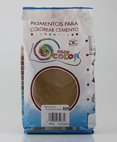 Easy Color pigmento Marrón 609 para cemento, mortero y hormigón (Óxido de Hierro) (Marrón 609)