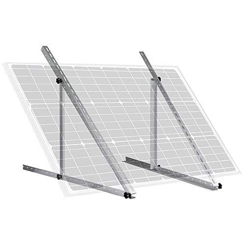 ECO-WORTHY Soportes de Inclinación de Panel Solar 104cm(41") con ángulo Ajustable para Botes, Autocaravanas, Sistemas de Techo Aislados