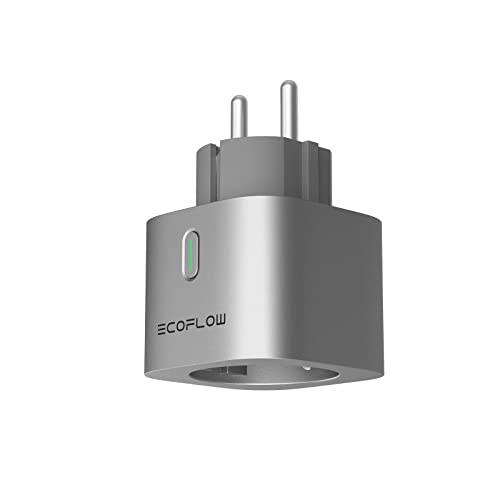 EcoFlow Smart Plug, enchufe Wi-Fi, control remoto desde la aplicación y compatible con control por voz, funciona con sistemas domésticos inteligentes compatibles
