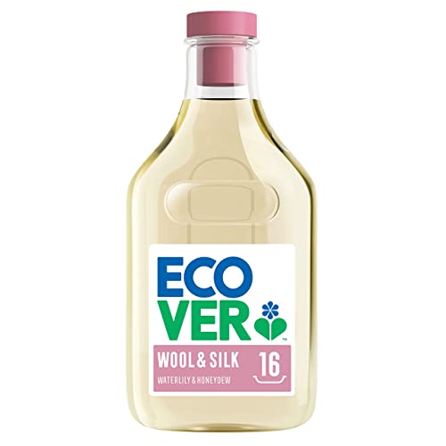Ecover Detergente líquido lavadora ecológico para ropa delicada, Fragancia Waterlily/Honeydew, Delicado 750ml, 16 lavados