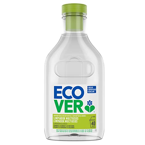 Ecover Limpiador Multiusos ecológico, combate la grasa y la suciedad, Lemongrass & Ginger, botella de 1 L, 40 dosis