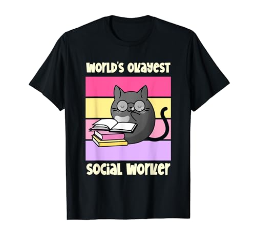 El trabajador social más bueno del mundo | Funny Cat Lover Camiseta