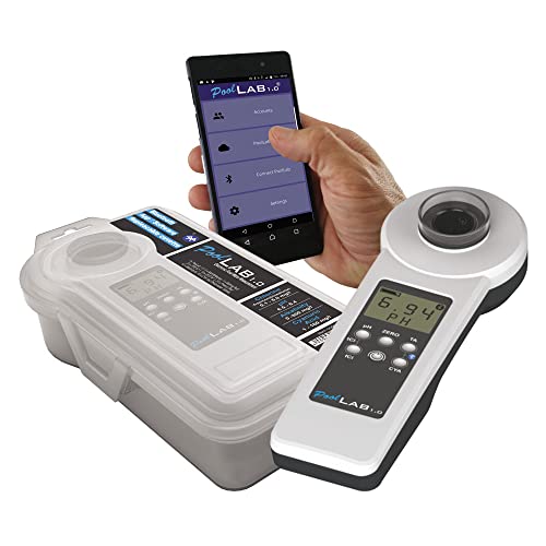 Electrónico Pool Water Tester - Fotómetro para Whirlpool - Muy fácil de usar, Bluetooth, potente aplicación