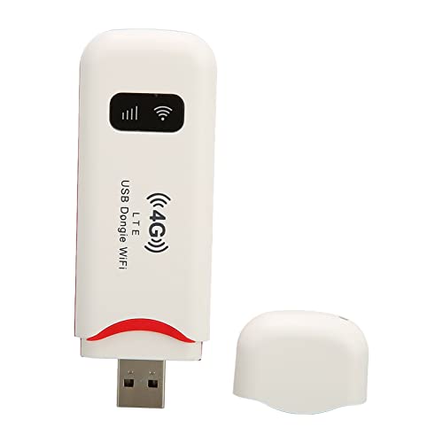 Enrutador de Red 4G Inalámbrico, Punto de Acceso de Internet de Pocket LTE USB con Ranura para Tarjeta SIM, Descarga 150Mbps, Subida 50Mbps, 10 Usuarios de Usuarios, Módem Móvil de Viaje Móvil Dongle