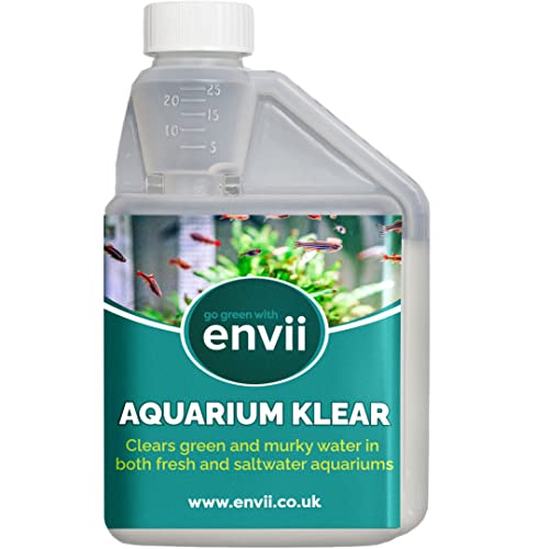 Envii Aquarium Klear - Clarificador de Agua Acuario - Tratamiento Natural para Aguas Verdes en Acuarios - Trata 4000 litros