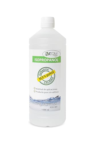 Alcohol Isopropílico, Limpia adhesivos y tintas, 1 litro, 99,9% de pureza.