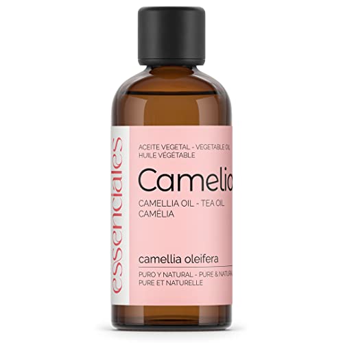 Essenciales - Aceite Vegetal de Camelia BIO, 100% Puro y Certificado Ecológico, 100 ml | Aceite Vegetal de Semillas de Camellia Oleifera