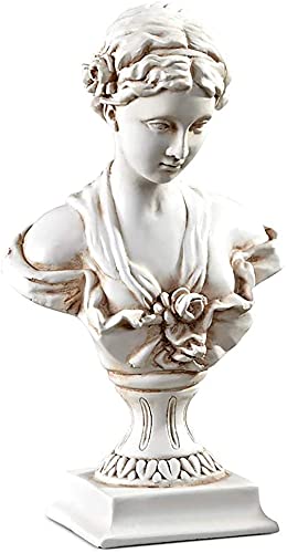 Estatua de Busto Griego de Resina: Afrodita de Milos, colección Diosa del Amor, Ideal para decoración del hogar, bocetos e inspiración para joyería(Color:Medium)