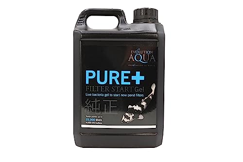Evolution Aqua Pure Filter Start Gel Pond Filter Starter Bacterias - Tratamiento de bacterias para estanques de agua y animales silvestres y peces para filtros y medios de filtro | 2.5L