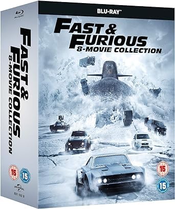 Fast & Furious 8 Films Collection - 8-Disc Set ( The Fast and the Furious / 2 Fast 2 Furious / The Fast and the Furious: Tokyo Drift / Fast [ Origen UK, Ningun Idioma Espanol ] (Blu-Ray)