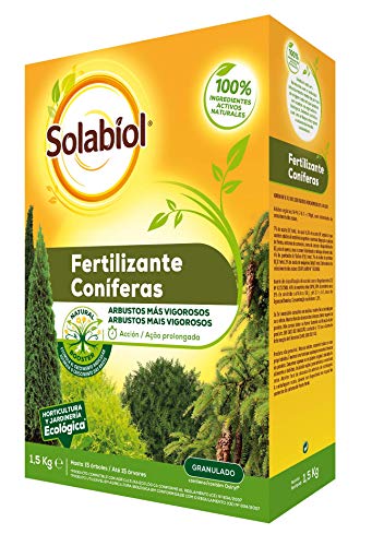 Fertilizante para coníferas y otros arbustos, 100% orgánico