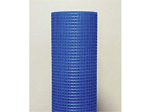 FIBRA VIDRIO REVOCO AZUL MORTERO 10X10 MM 1X50 M