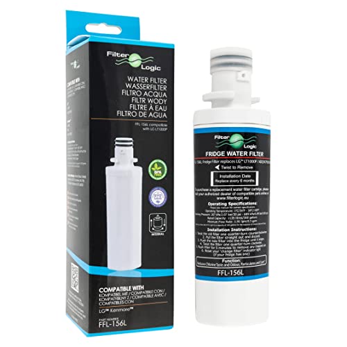 FilterLogic FFL-156L | 1x Filtro de agua para frigorífico compatible con el filtro LG LT1000P ADQ747935 ADQ74793501