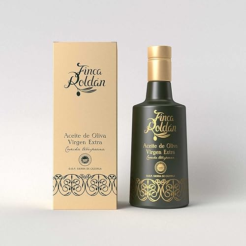 Finca Roldán - Aceite de Oliva Virgen Extra - Aceite de Oliva de Calidad - Aceituna Verde Picual - Aceite AOVE Gourmet en Elegante Botella - 500 ml