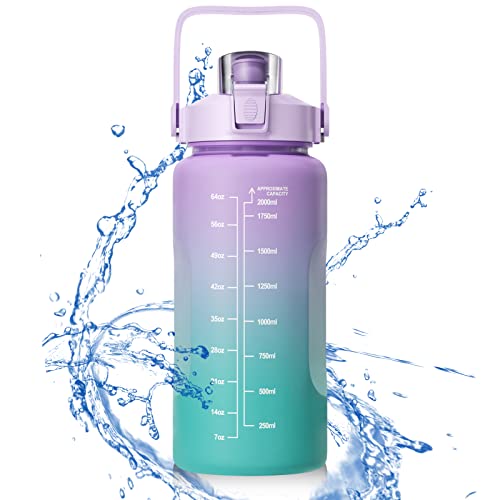 Botella de agua deportiva con filtro de acero inoxidable, botellas para  beber para viajes al aire libre, deportes, escalada (1L, 1.5L, 2L), botella  de