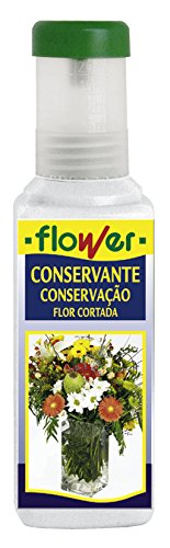 Flower - Conservante Vidaflor para Flores Cortadas | Prolonga Frescor | Controla pH del Agua | Evita Envejecimiento Prematuro, No aplica, 5.2x5.2x18.3 cm, Conservante flores