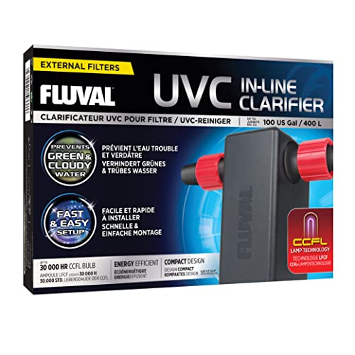 Fluval Uvc Clarificador En Linea 500 g, para mangueras con un diámetro interior de 16 mm
