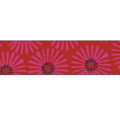 folia 26046 - Cinta adhesiva decorativa, diseño de margarita, color rojo