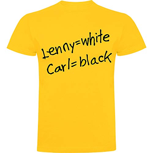 Foreverdai Camiseta Lenny = White, Carl = Black M