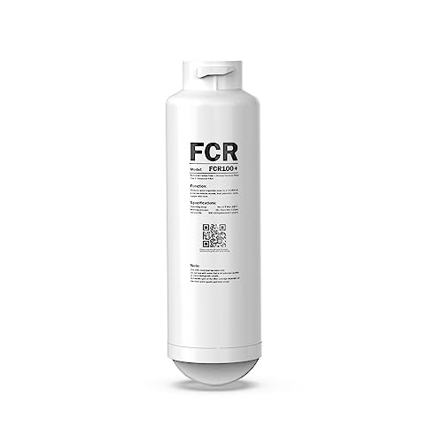 Frizzlife Cartucho de filtro de membrana RO de repuesto FCR100+ para sistema de filtro de agua de ósmosis inversa de encimera WB99