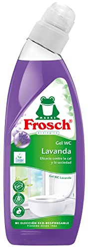 Frosch - Gel WC Ecológico, Limpiador de Cal y Residuos Para Inodoro, Higienizante con Lavanda - 750 ml
