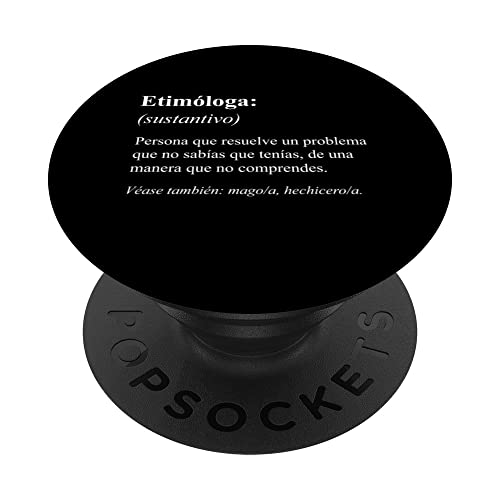 Funny Job Definition Spanish Design - Etimóloga PopSockets PopGrip Intercambiable