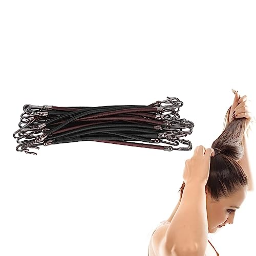 Ganchos abiertos para cola de caballo, ganchos para damas, pinzas para el cabello, diademas elásticas, soportes para cola de caballo, accesorios para el cabello, bandas elásticas de goma, cables de da