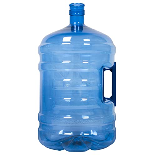 Garrafa para agua. Botellón de 18.9 litros, para agua. Compatible con tapones de 5 galones. Apto para dispensadores y fuentes de agua. Color Azul. Libre de bisfenol-A