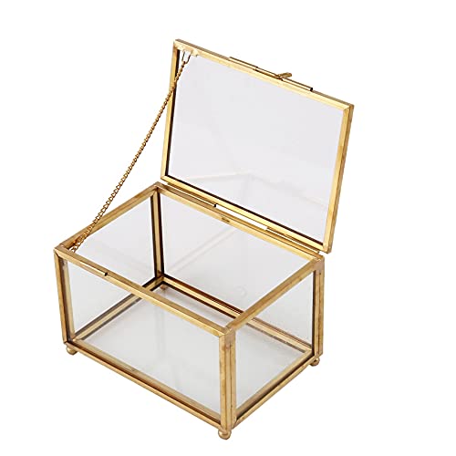 Gaswug Estilo De Cristal Geométrico Caja De Joyería Contenedor De Mesa para Mostrando Joyería Recuerdos Decoración De Casa Contenedor De Plantas Almacenamiento De Joyas