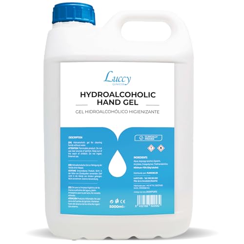 Gel Hidroalcohólico 70% Alcohol 5000 ml | Gel Antibacterial Hidratante con Aceites Esenciales