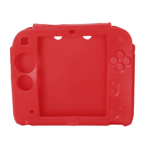 Generic Protective Silicone Case Cover for Nintendo 2DS---Red [Importación Inglesa]