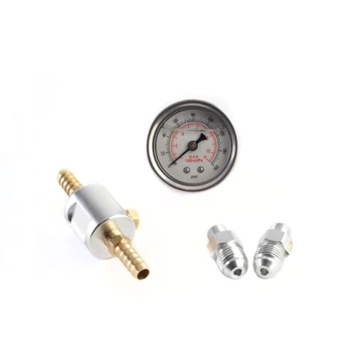 Genérico Reloj presión de Gasolina Combustible de glicerina Universal Bar + PSI 40MM