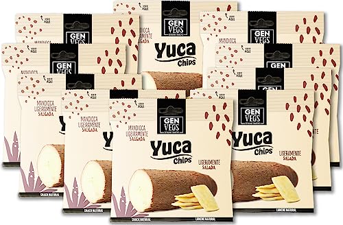 Genuine Coconut Snacks Chips de "Yuca" - 10 Unidades de 40 g