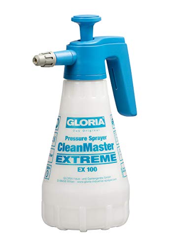 GLORIA CleanMaster EXTREME EX 100 - Pulverizador a presión de 1 l, ideal para limpiadores de frenos y llantas, para valores de pH de 5 a 10