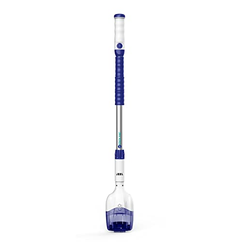 Gre VCB08 – Limpiafondos eléctrico Stick Vac para piscinas y spas, capacidad filtración 17 l/h, Color Azul Y Blanco, 12 x 8 x 133 cm