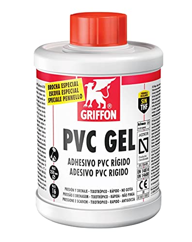 Griffon - Pegamento de PVC en gel, bote de 500 ml