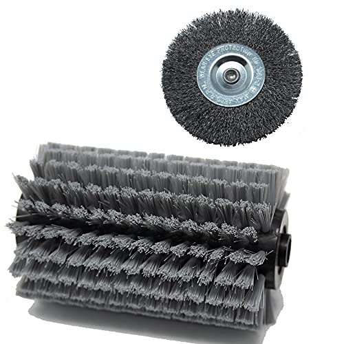 Grizzly Tools Cepillo de limpieza de repuesto para cemento, piedra y adoquines, para eliminar malas hierbas y musgo