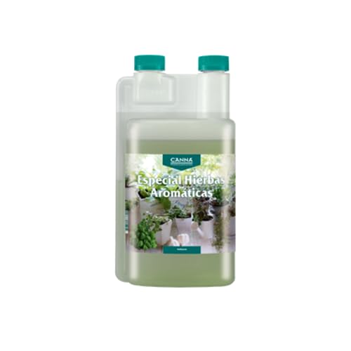 GROWMANIA Fertilizante Hierbas Aromáticas de Canna 1L | Abono Saborizante para Hierbas Culinarias Albahaca, Cilantro, Tomillo, Perejil y Eneldo