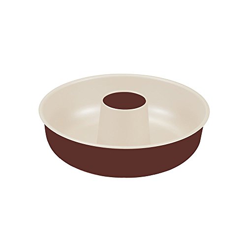 Guardini, Línea Chocoforme, Molde para rosca, 25 cm. Material: Acero con revestimiento antiadherente, Color beige-chocolate.