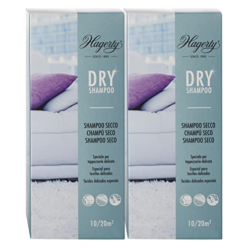 Hagerty Dry Shampoo polvo limpiador alfombras 2x 500g champú en polvo especial para limpieza en seco de alfombras moquetas o tapicerías de tejidos delicados Quitamanchas limpiador en seco tapiceria