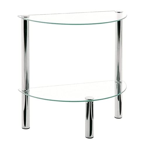 HAKU Möbel mesa de café, metal cromada, 45 x 22 x 47 cm